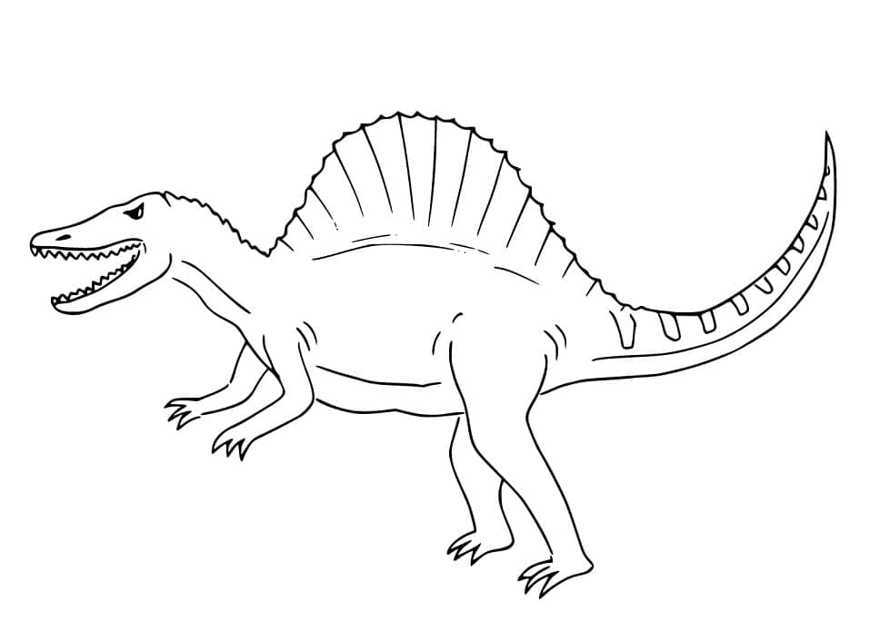 Imagen gratis de Spinosaurus para colorir