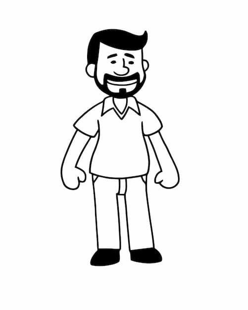 Dibujos de Imagen Hombre para colorear