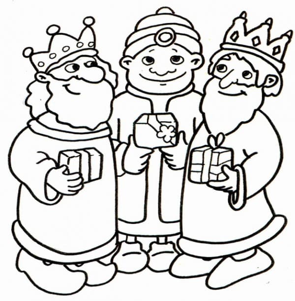 Dibujos de Imagen Los Reyes Magos para colorear