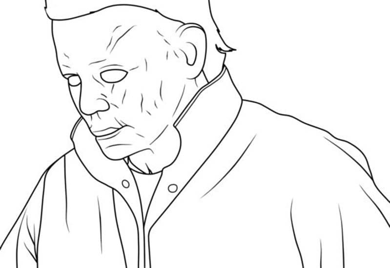 Dibujos de Imagen Michael Myers gratis para colorear