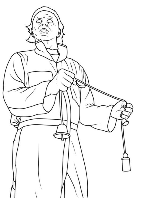 Dibujos de Imagen Michael Myers imprimible para colorear