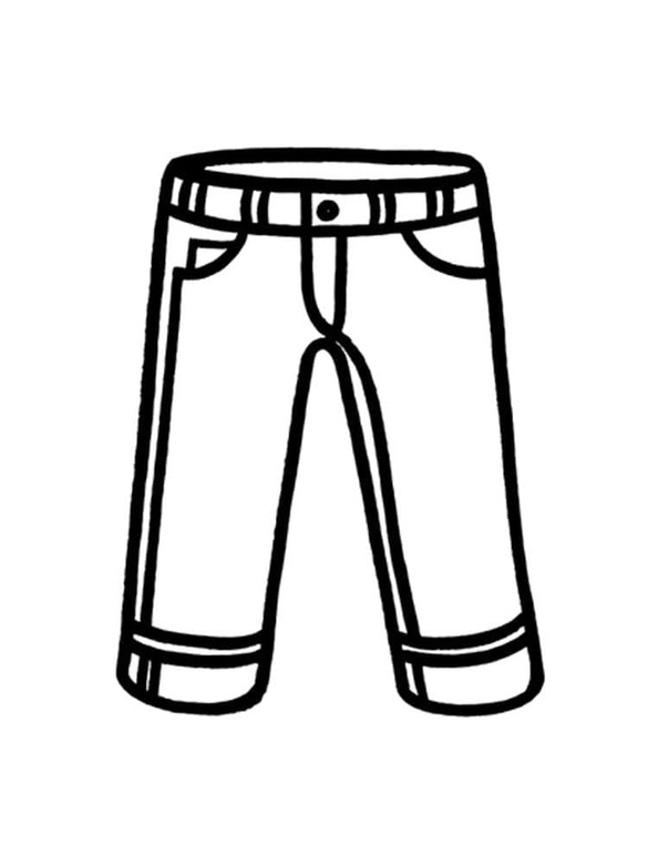 Dibujos de Imagen Pantalon imprimible gratis para colorear