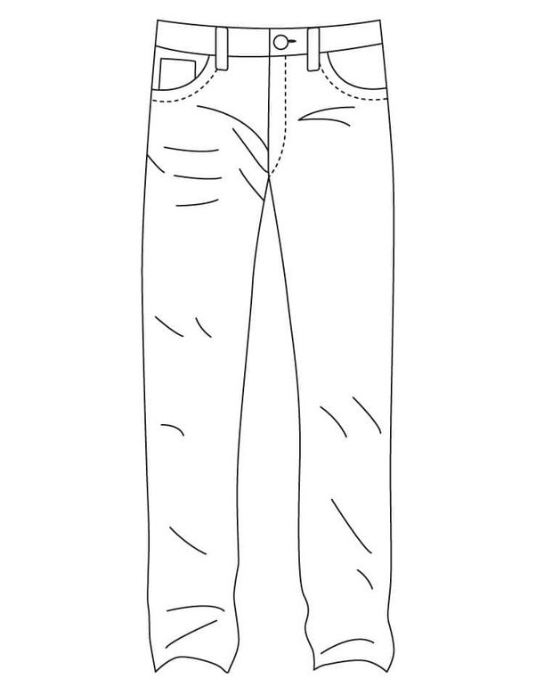 Dibujos de Imagen Pantalon para colorear