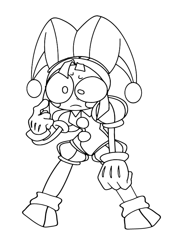Dibujos de Imagen Pomni gratis para colorear