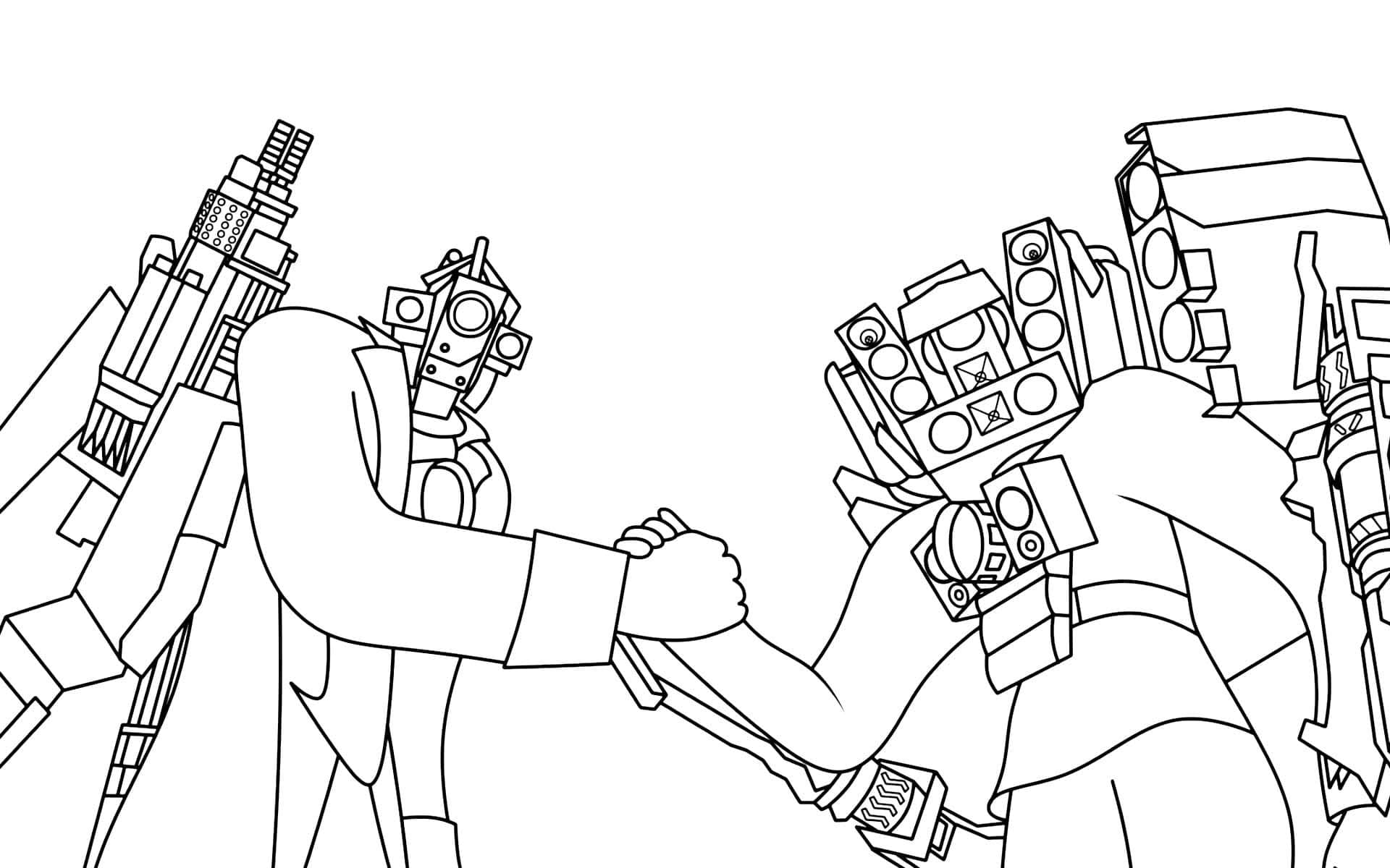 Dibujos de Imagen Titan Cameraman para colorear