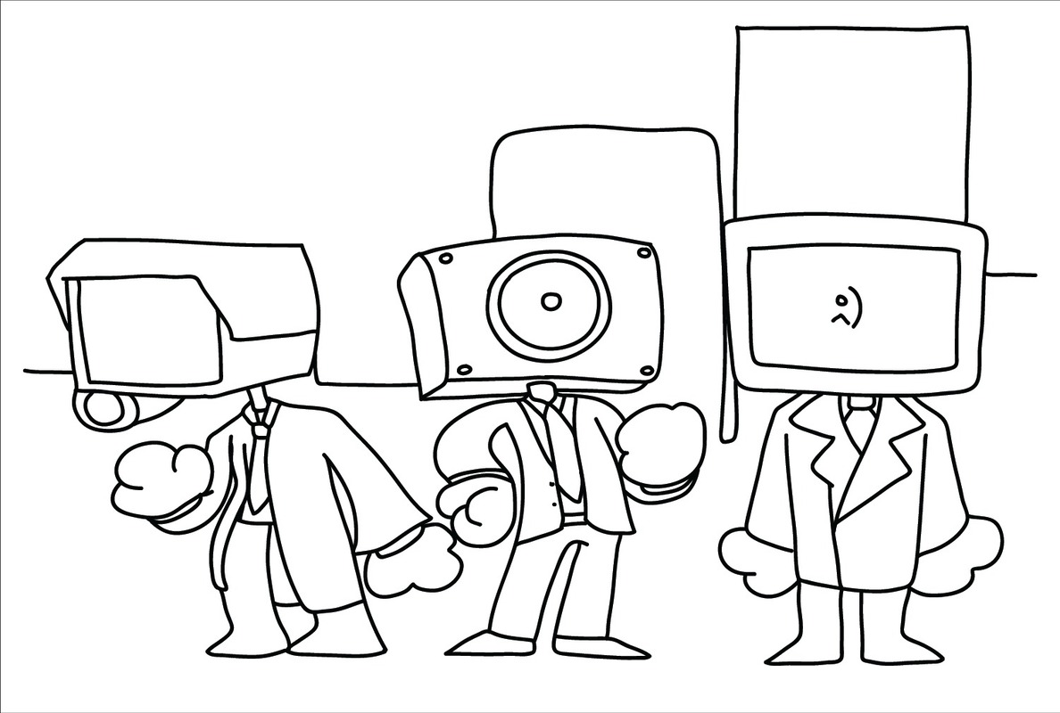 Dibujos de Imagen TV Man para colorear
