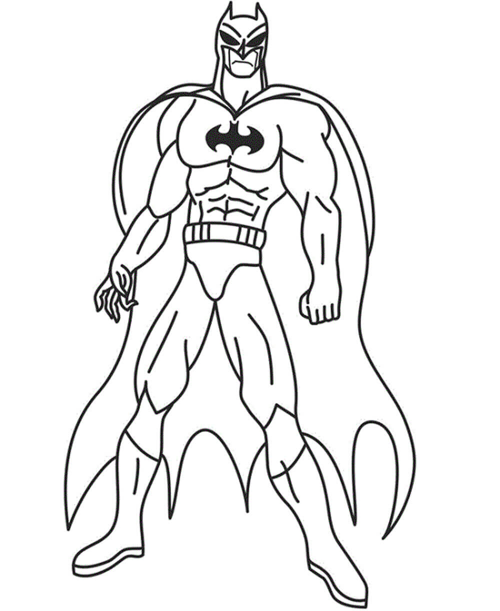 Impresionante Batman para colorir