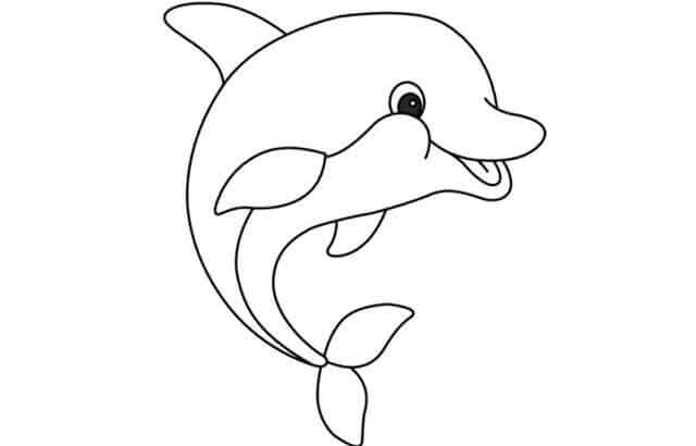 Dibujos de Impresionante Delfín para colorear