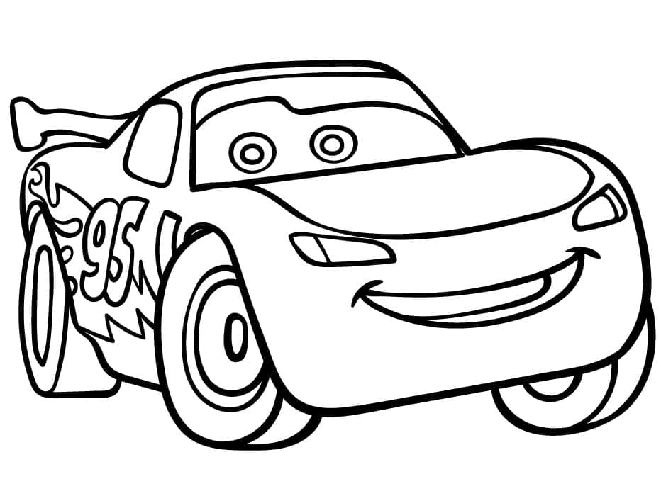 Impresionante Rayo McQueen para colorir