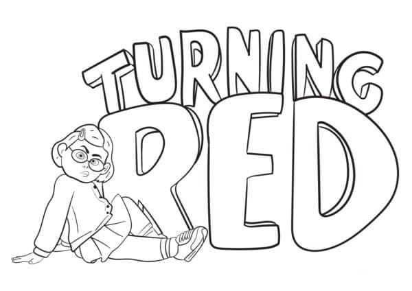 Dibujos de Imprimible gratis de Turning Red para colorear