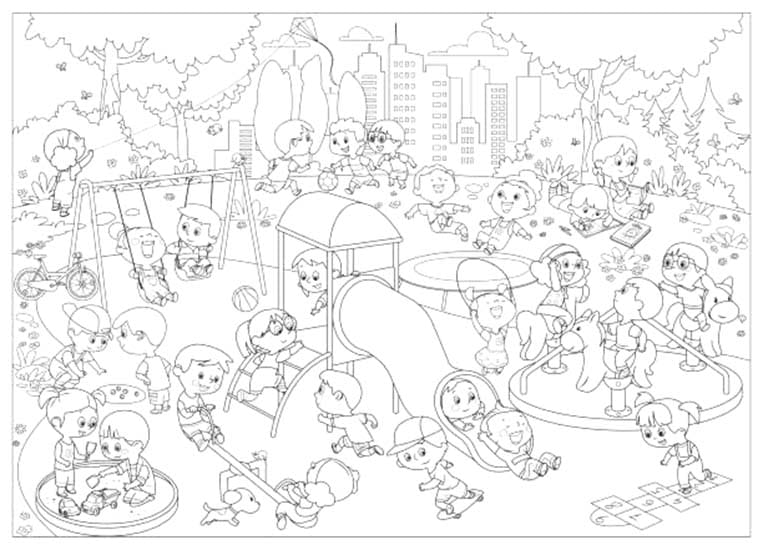 Dibujos de Imprimible gratis Derechos de los Niños para colorear