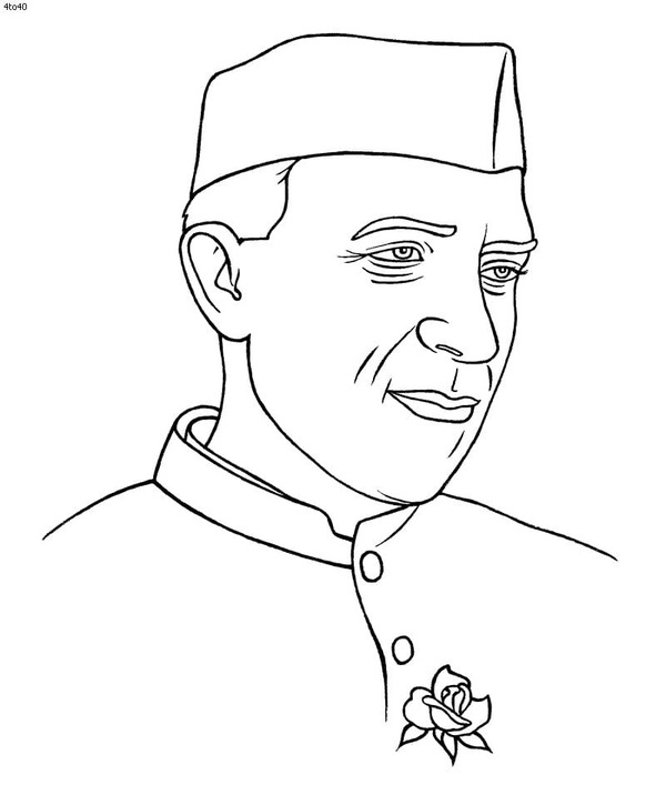 Dibujos de Indio básico para colorear