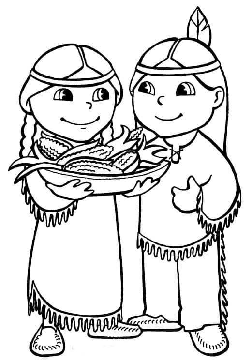 Dibujos de Indio imprimir gratis para colorear