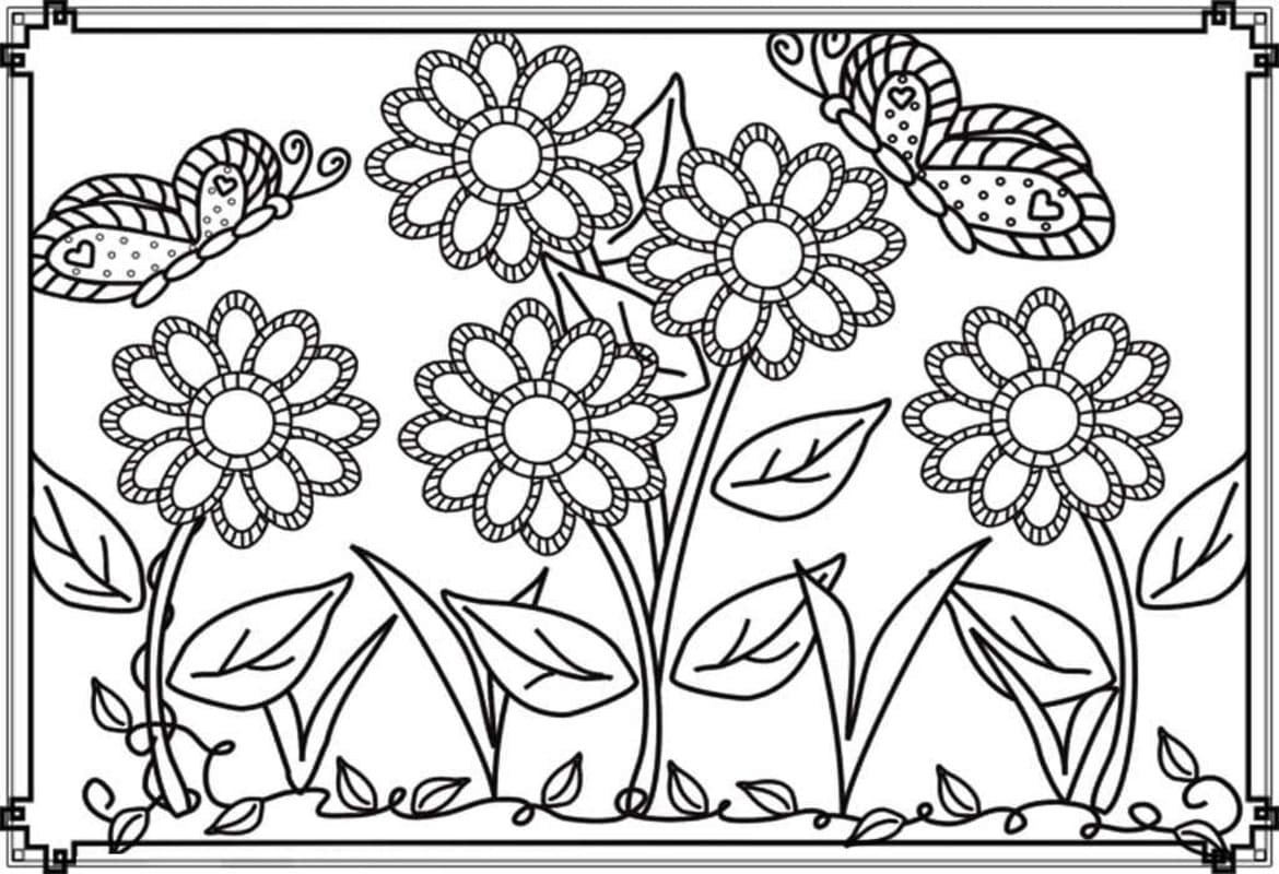 Dibujos de Jardín 1 para colorear