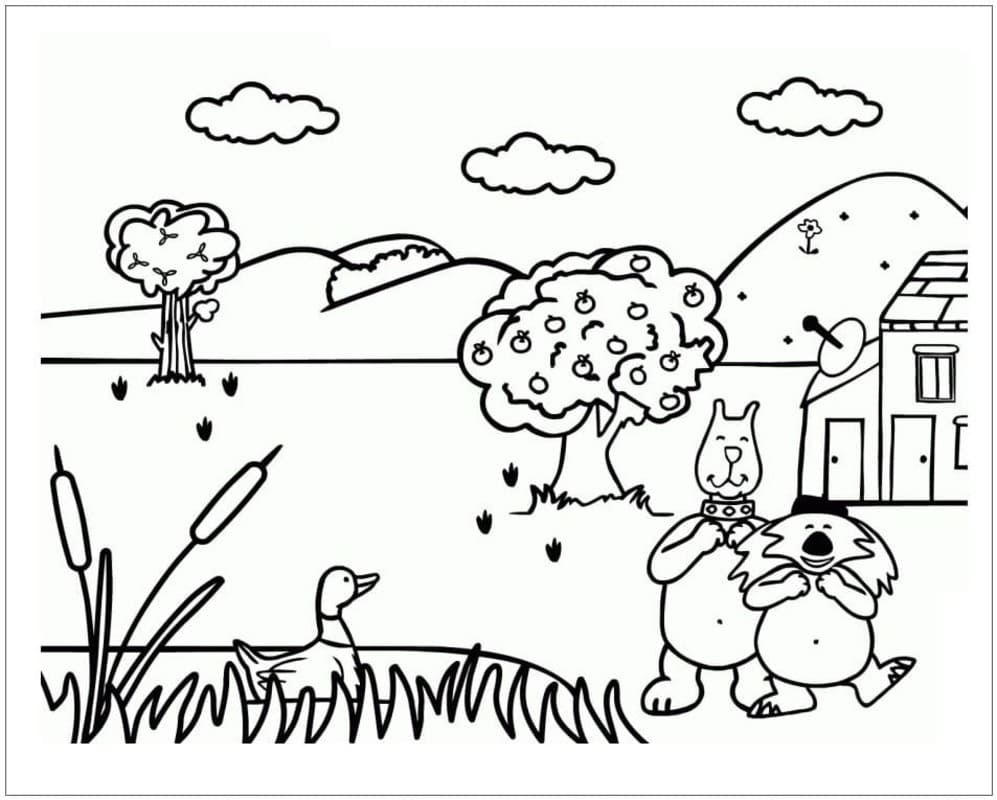 Dibujos de Jardín 5 para colorear