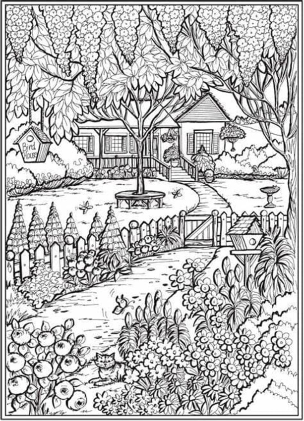 Dibujos de Jardín básico en niños para colorear