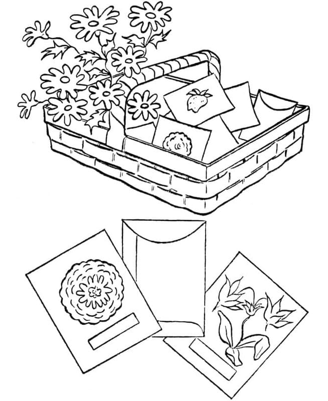 Dibujos de Jardín fácil para colorear