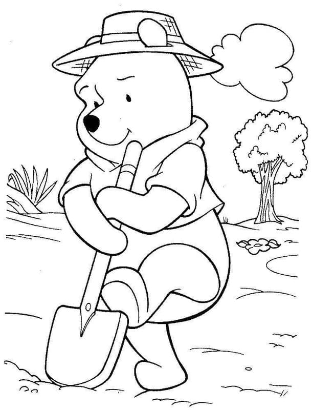 Dibujos de Jardín muy fácil para colorear