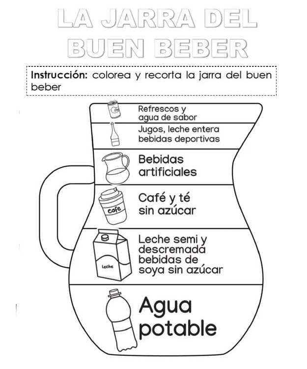 Dibujos de Jarra Del Buen Beber 11 para colorear