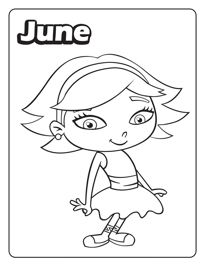 Dibujos de June para colorear