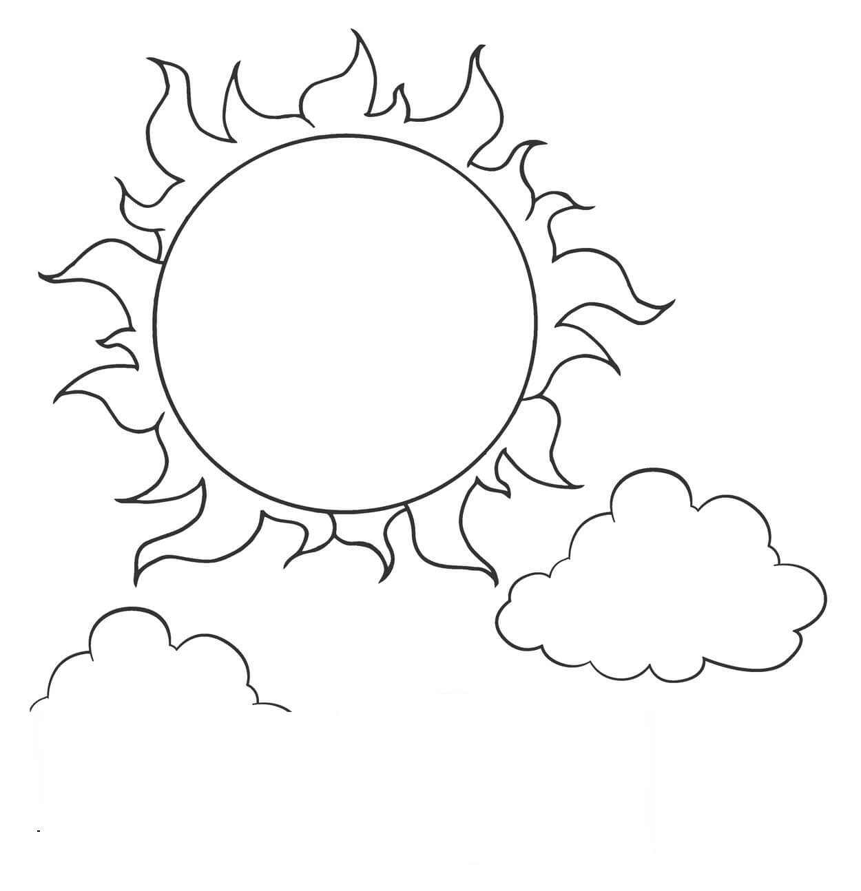Dibujos de Junio ​​Con el Sol para colorear