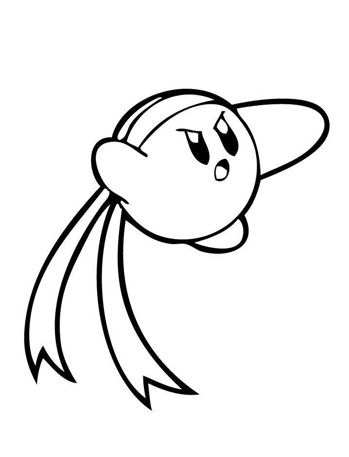 Dibujos de Kungfu Kirby para colorear