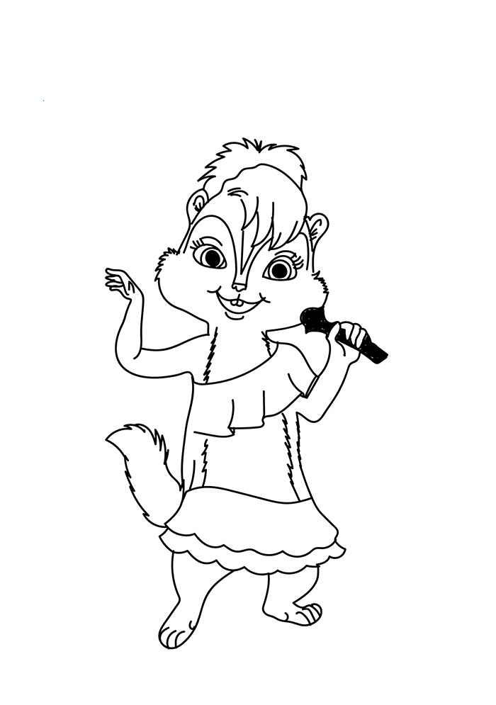 La Cantante Jeanette para colorir
