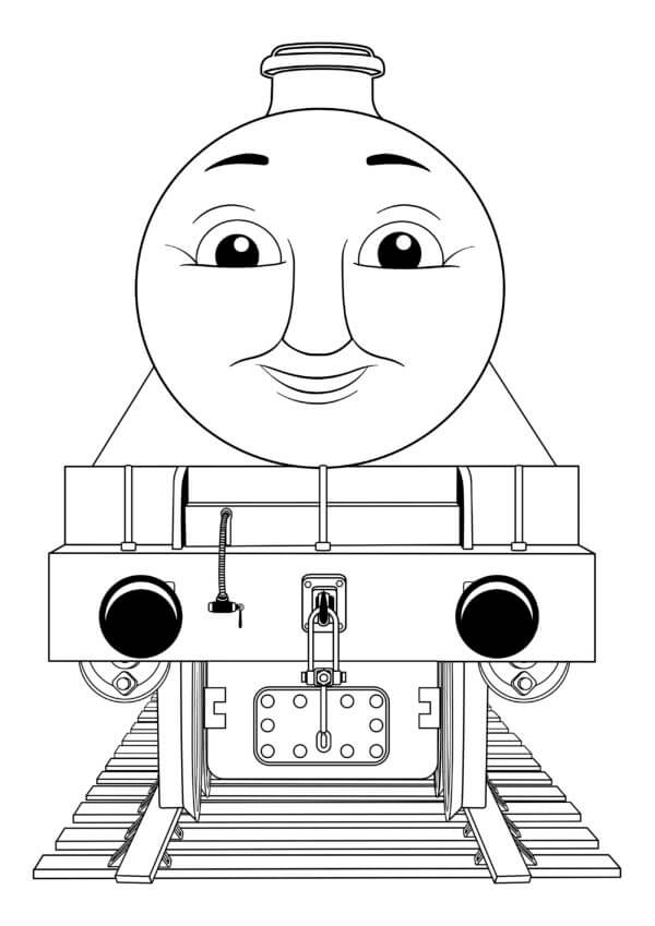La Gran Locomotora De Vapor De Henry para colorir