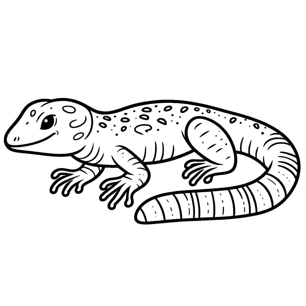 Dibujos de Lagartija 1 para colorear