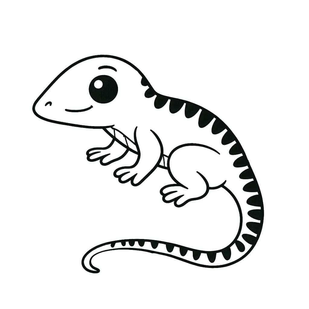 Dibujos de Lagartija 6 para colorear