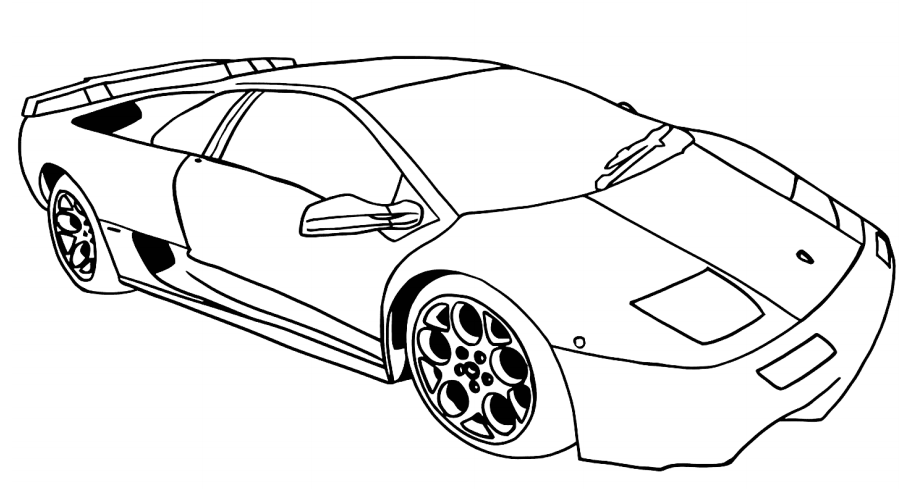 Dibujos de Lamborghini Diablo para colorear
