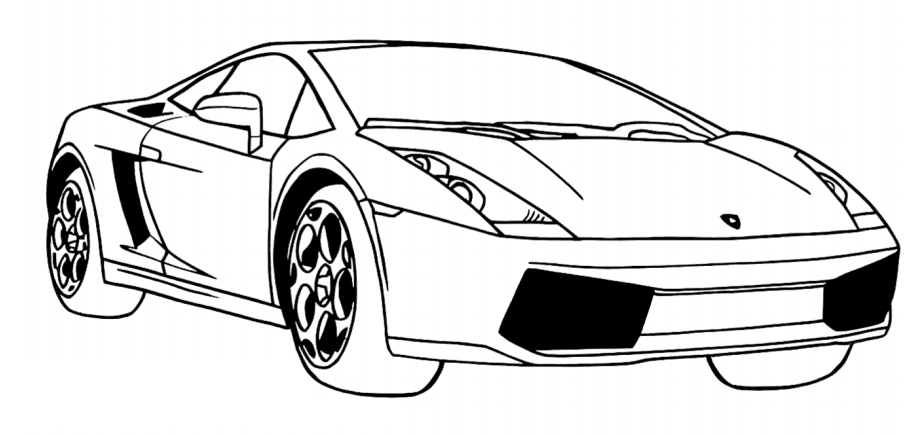 Dibujos de Lamborghini Gallardo para colorear