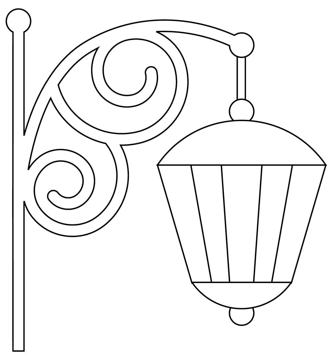 Dibujos de Lampara básico gratuito para colorear