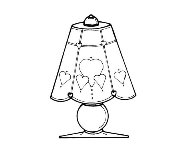 Dibujos de Lampara sencillo para colorear