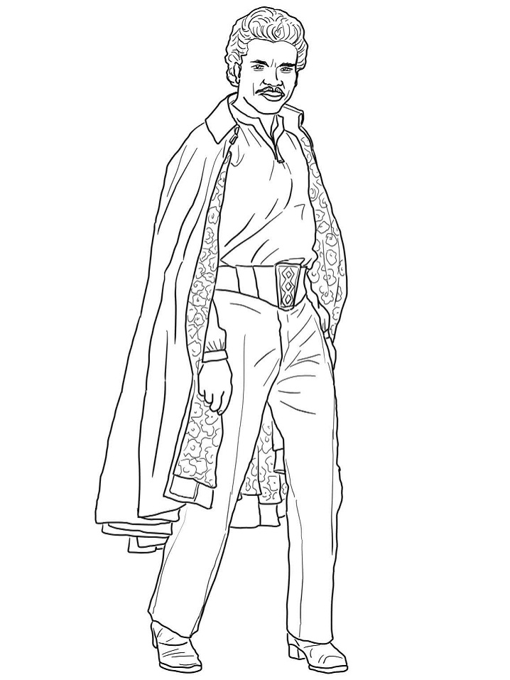 Lando Calrissian para colorir