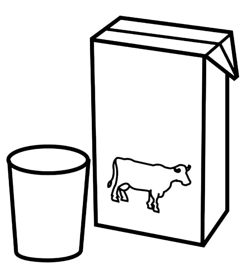 Dibujos de Leche para imprimir gratis para colorear