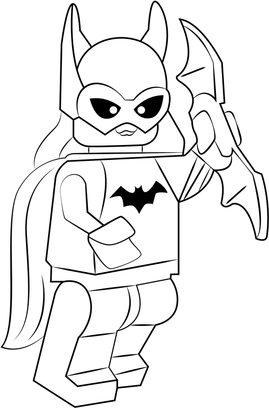 Dibujos de Lego Batgirl para colorear