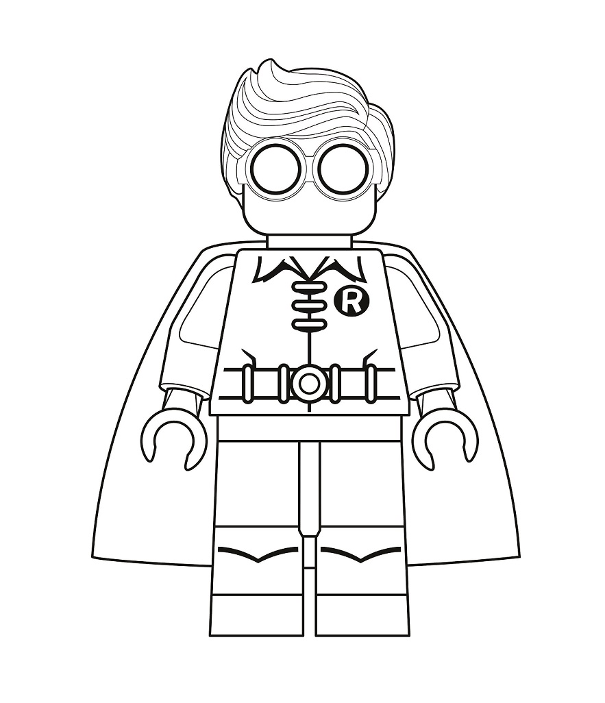 Dibujos de Lego Robin para colorear