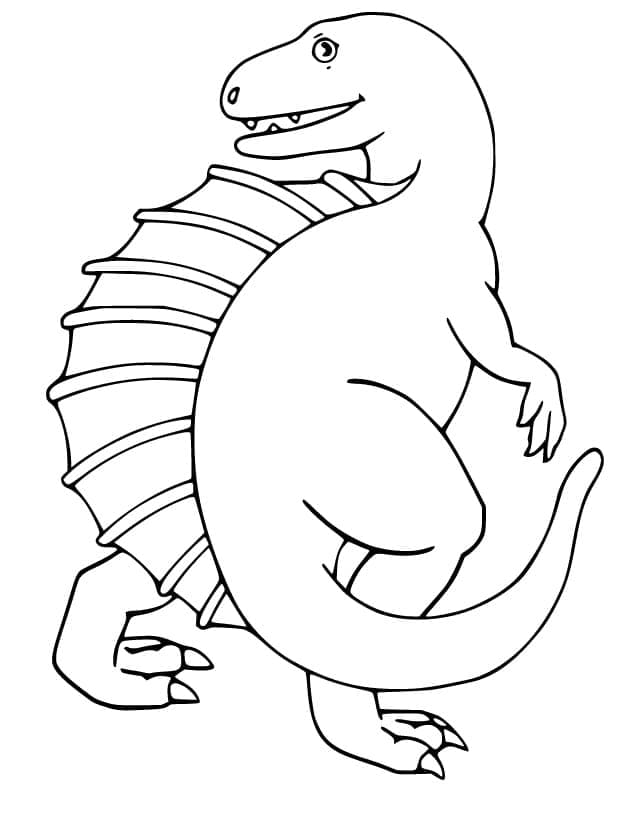 Dibujos de Lindo Spinosaurus para colorear