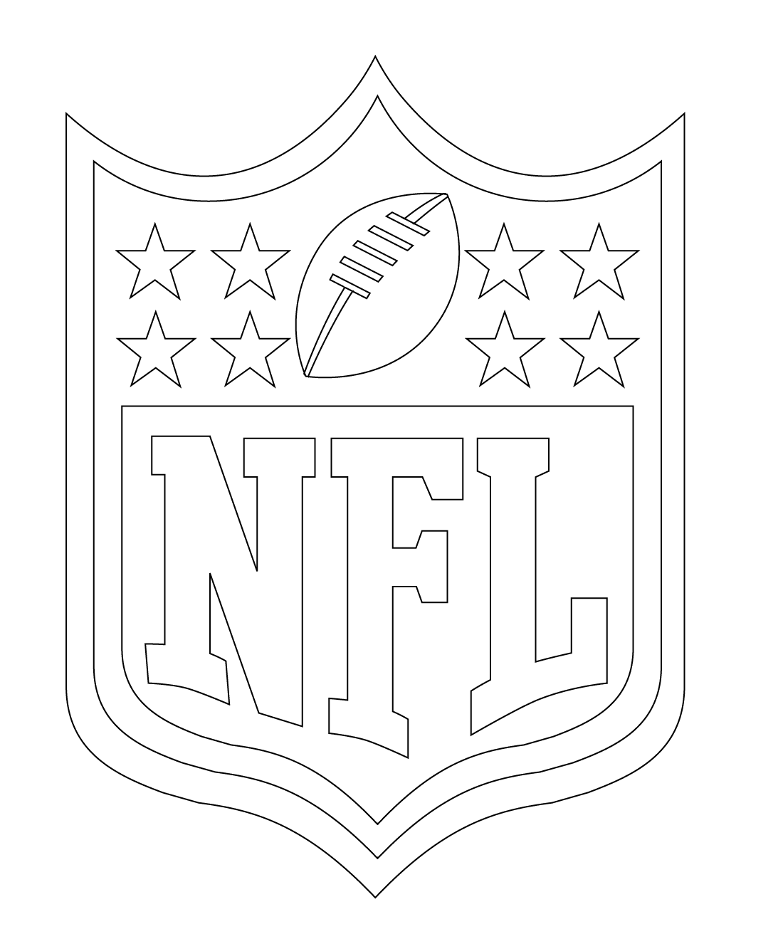 Dibujos de Logotipo De La NFL para colorear