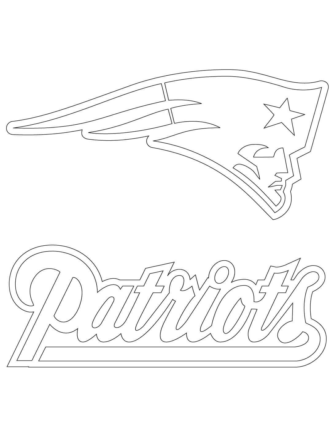 Dibujos de Logotipo De Los Patriotas De Nueva Inglaterra para colorear