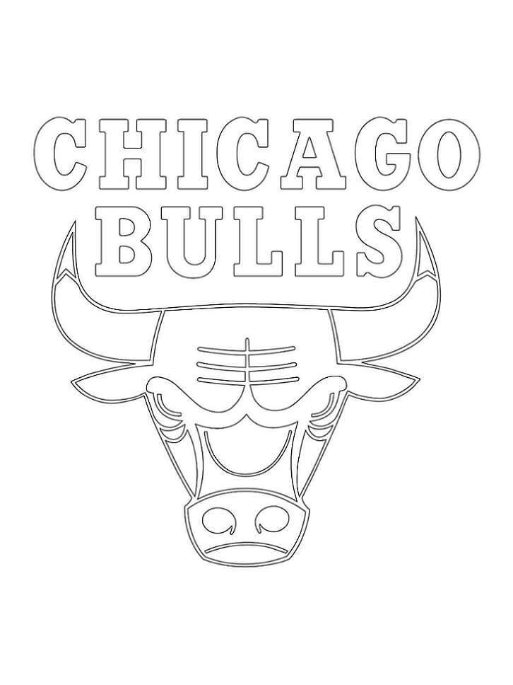 Dibujos de Logotipo de los Toros de Chicago para colorear