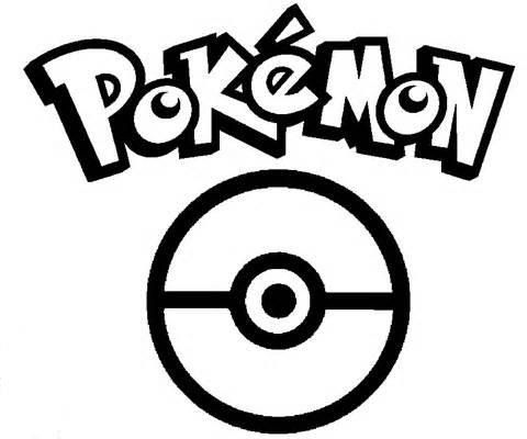 Dibujos de Logotipo De Pokemon Y Pokebola para colorear