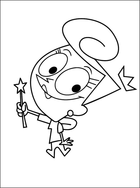 Dibujos de Los Padrinos Mágicos imprimible para colorear