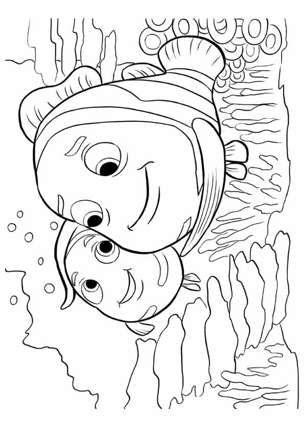 Mama Y Nemo para colorir