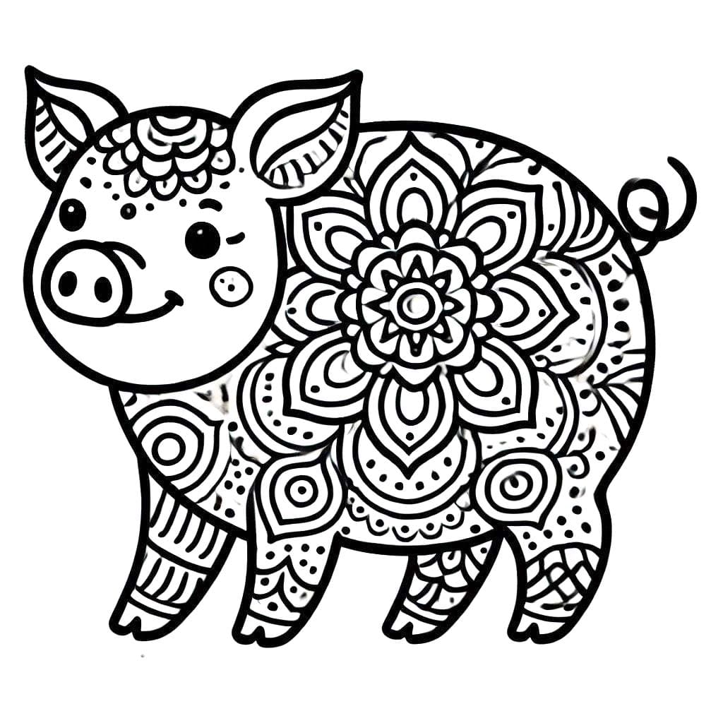 Dibujos de Mandalas de Animales 3 para colorear