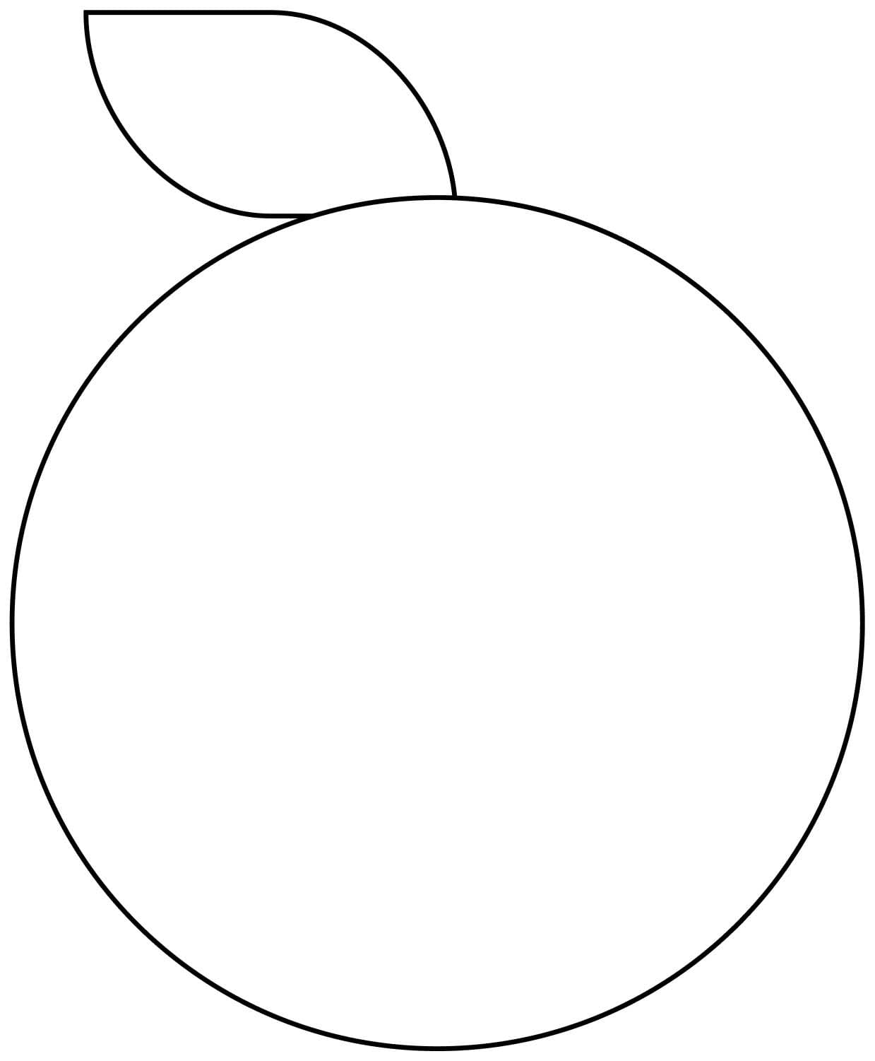 Dibujos de Mandarina imprimible para colorear