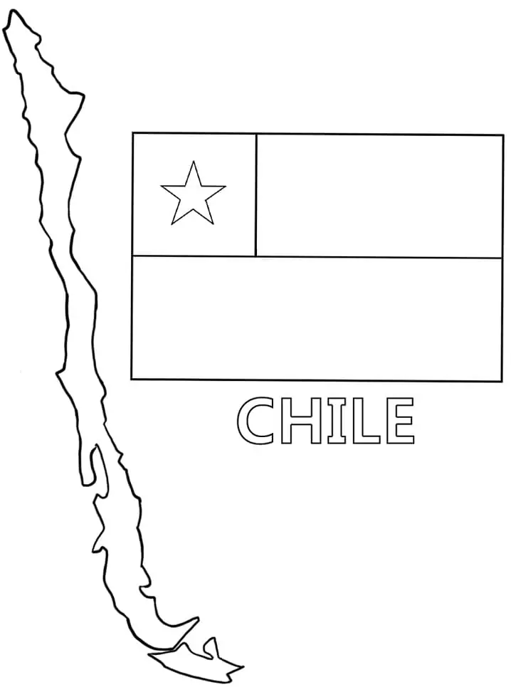 Chile para colorear