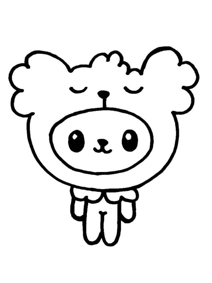 Mascota de Toca Boca Life para colorir