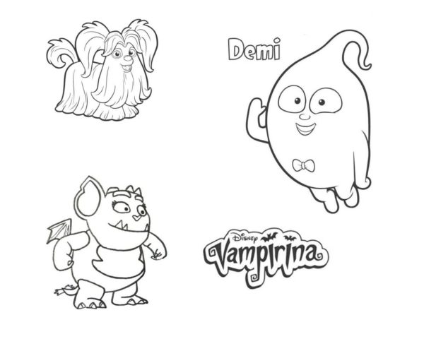 Dibujos de Mascotas de una Familia Inusual para colorear